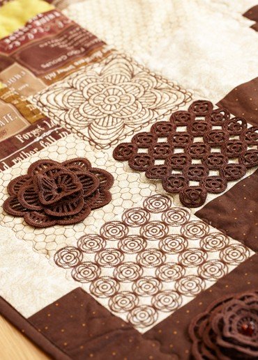 Quilting with crochet