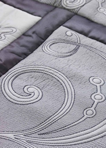 Quilted blocks and borders