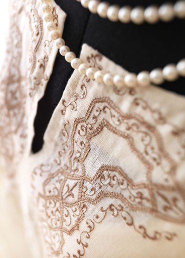 Delicate embroideries