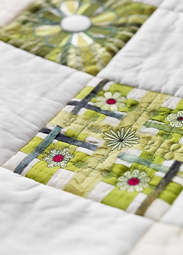 Texture Hoop - Ribbons and Flowers