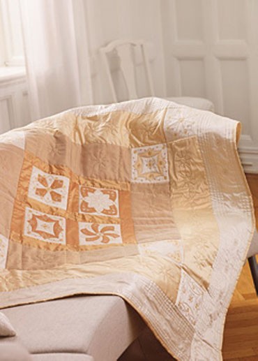 Wing needle quilting