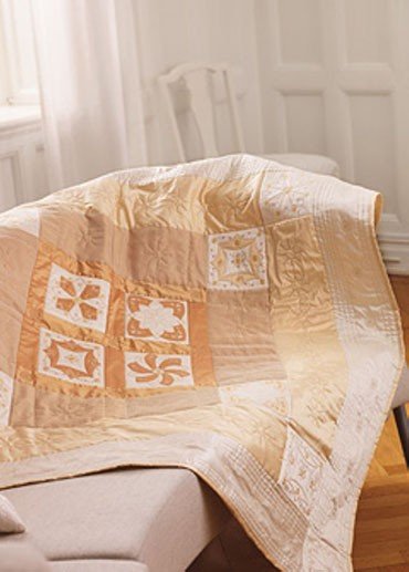 Wing needle quilting