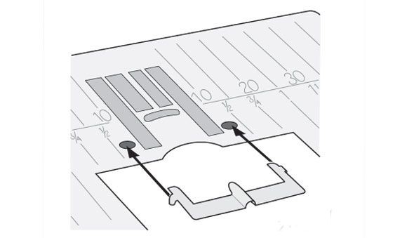 Piedino per nervature a 3 scanalature con piastrina