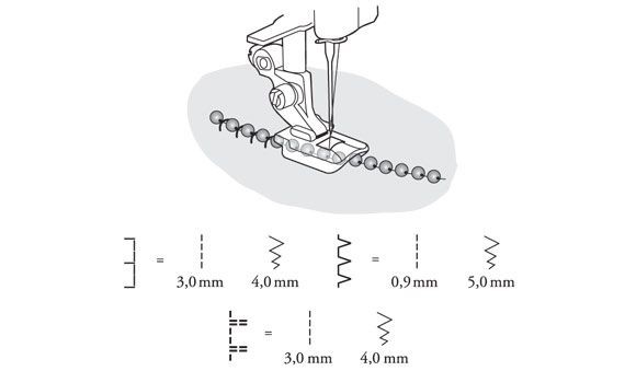 Piedino per perline mini 4 mm