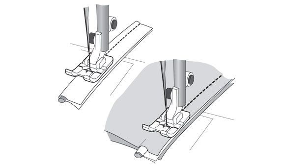 Piedino trasparente per cordoncino