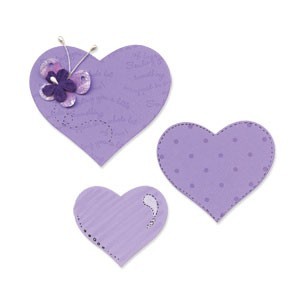 FUSTELLA SIZZIX BIGZ PER BIG SHOT 656334 - CUORI