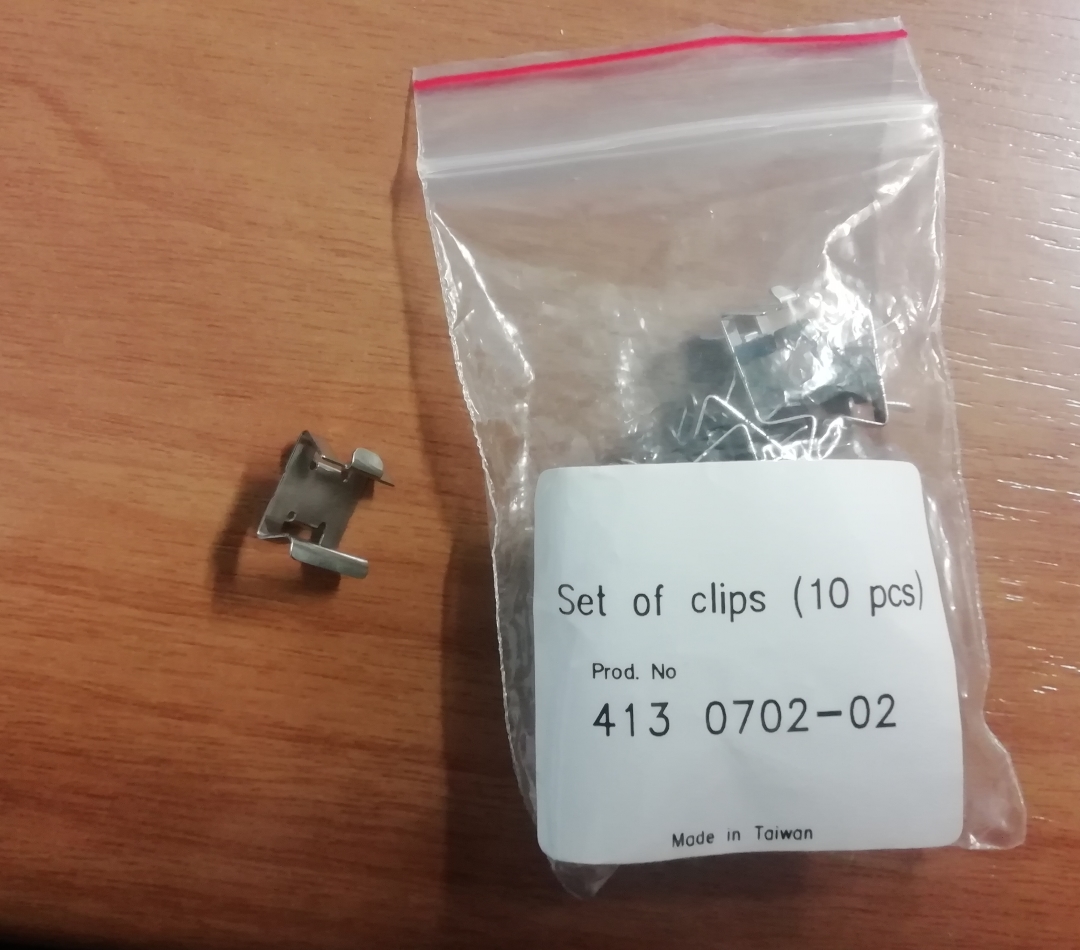 Set clips 10 pz per telai husqvarna / pfaff