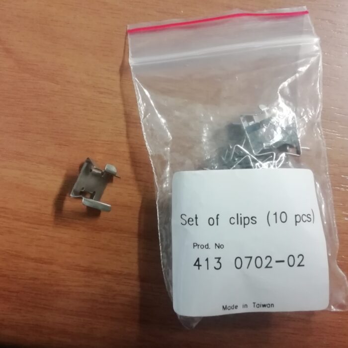 set clips 10 pz per telai husqvarna / pfaff