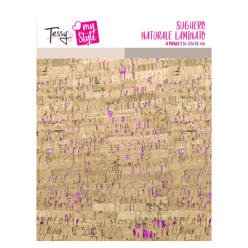 Sughero laminato fucsia - creattivamente Sughero laminato tessy - fucsia