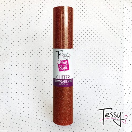 Vinile Termoadesivo TESSY Glitter - Rame