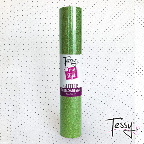 Vinile Termoadesivo TESSY Glitter - Verde