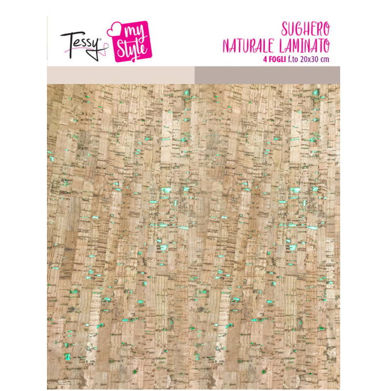 Sughero laminato verde - creattivamente Sughero laminato tessy - verde