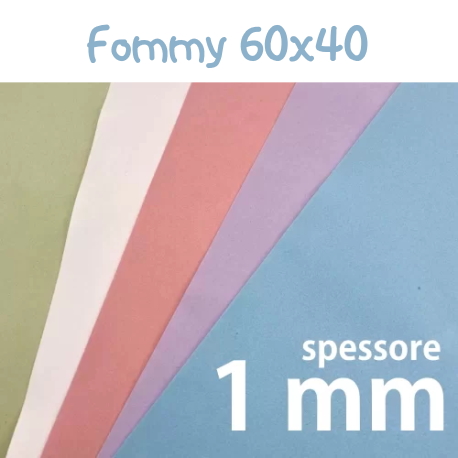 Fommy Soft 1mm 60x40 - Gomma eva - Gomma crepla - Renkalik