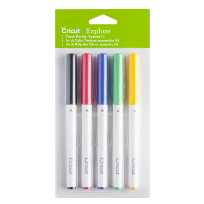 Cricut set 5 pennarelli a punta fine - Colori classici - CR2002946