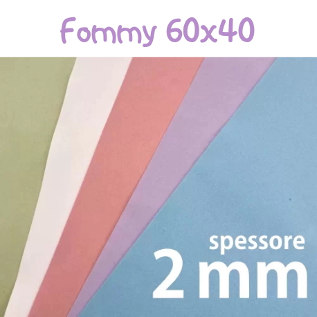 Fommy Soft 2mm 60x40 - Gomma eva - Gomma crepla - Renkalik