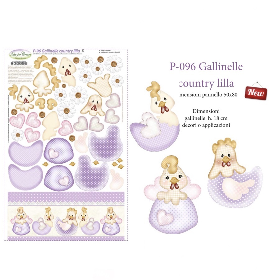 Pannello gallinelle country