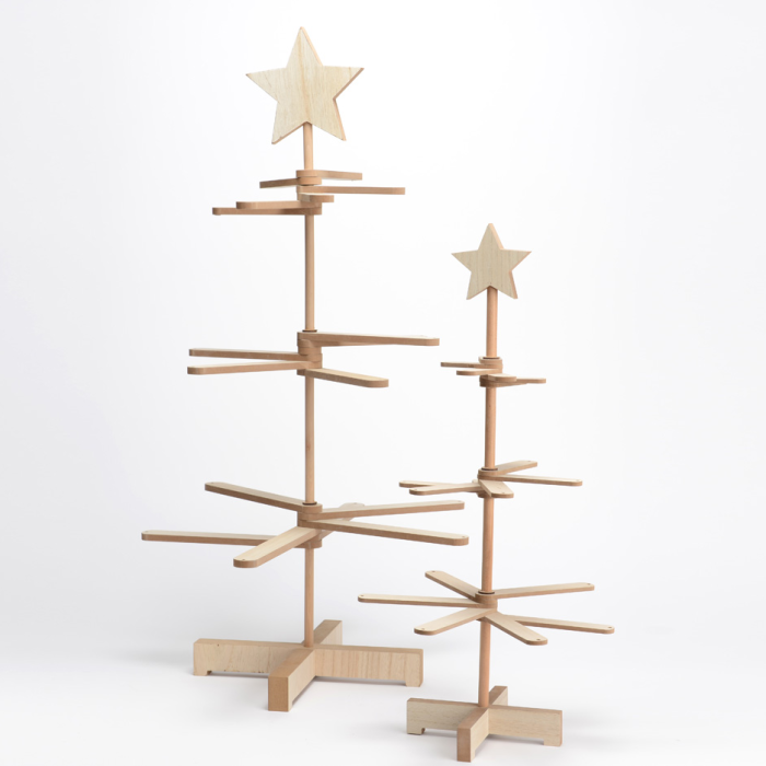 Albero in legno con stella