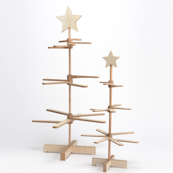 ALBERO in legno con stella