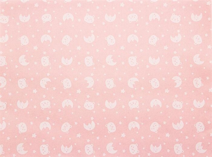 Pannolenci stafil 1mm 90cm orsetto/luna - rosa/bianco