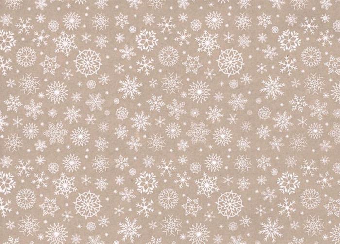 Panno stafil 1mm 30x40 fiocchi neve - beige melange/bianco