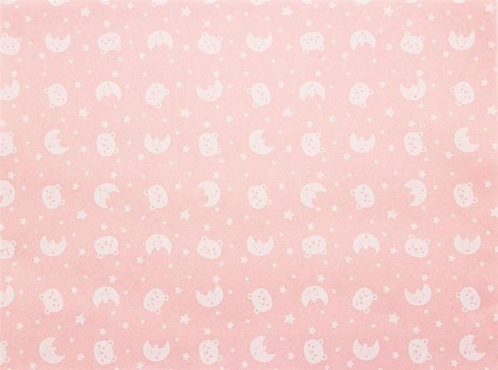 Pannolenci stafil 1mm 90cm orsetto/luna - rosa/bianco