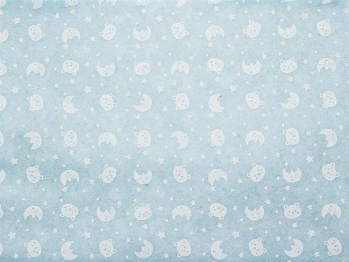 Pannolenci stafil 1mm 90cm orsetto/luna - celeste/bianco