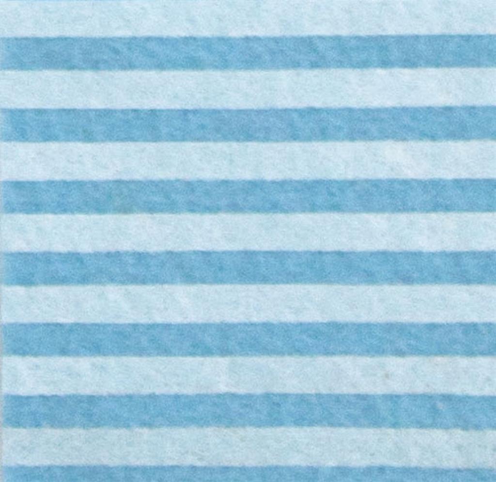 Pannolenci stafil 1mm 90cm righe - azzurro/crema