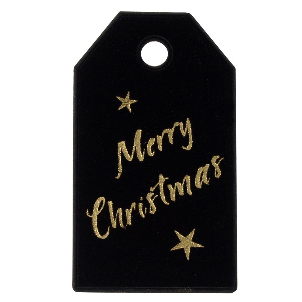 Ciondolo rosso nero - creattivamente Ciondolo velluto stafil 80mm x-mas - nero