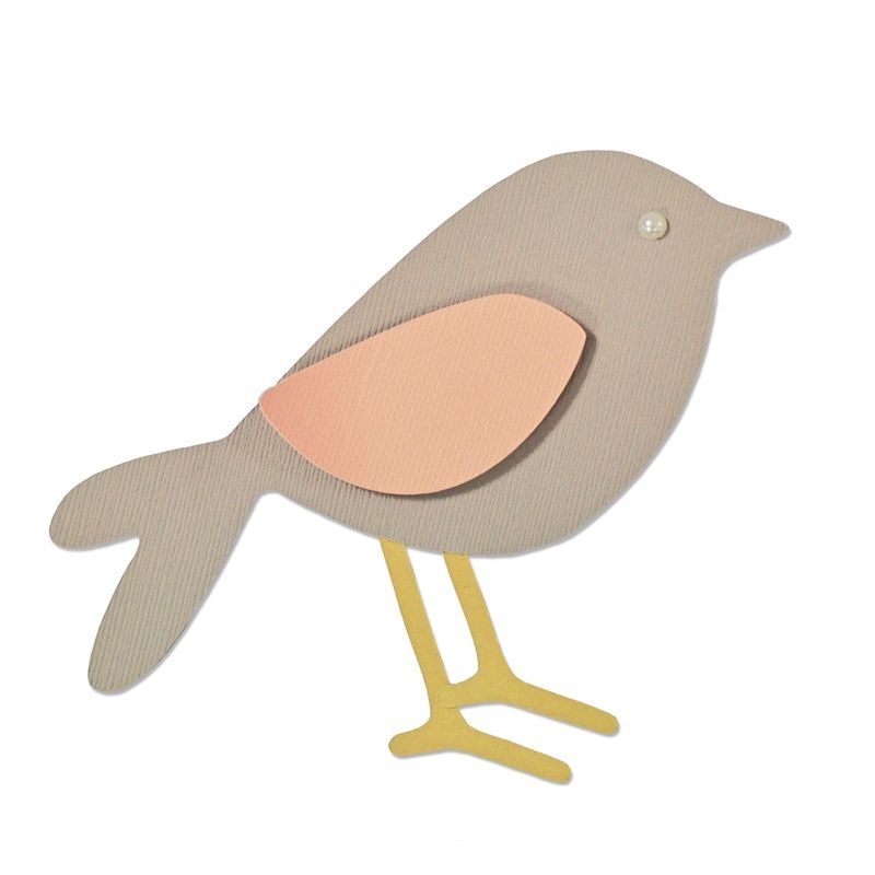 Fustella sizzix bigz "uccello da giardino" - 660873