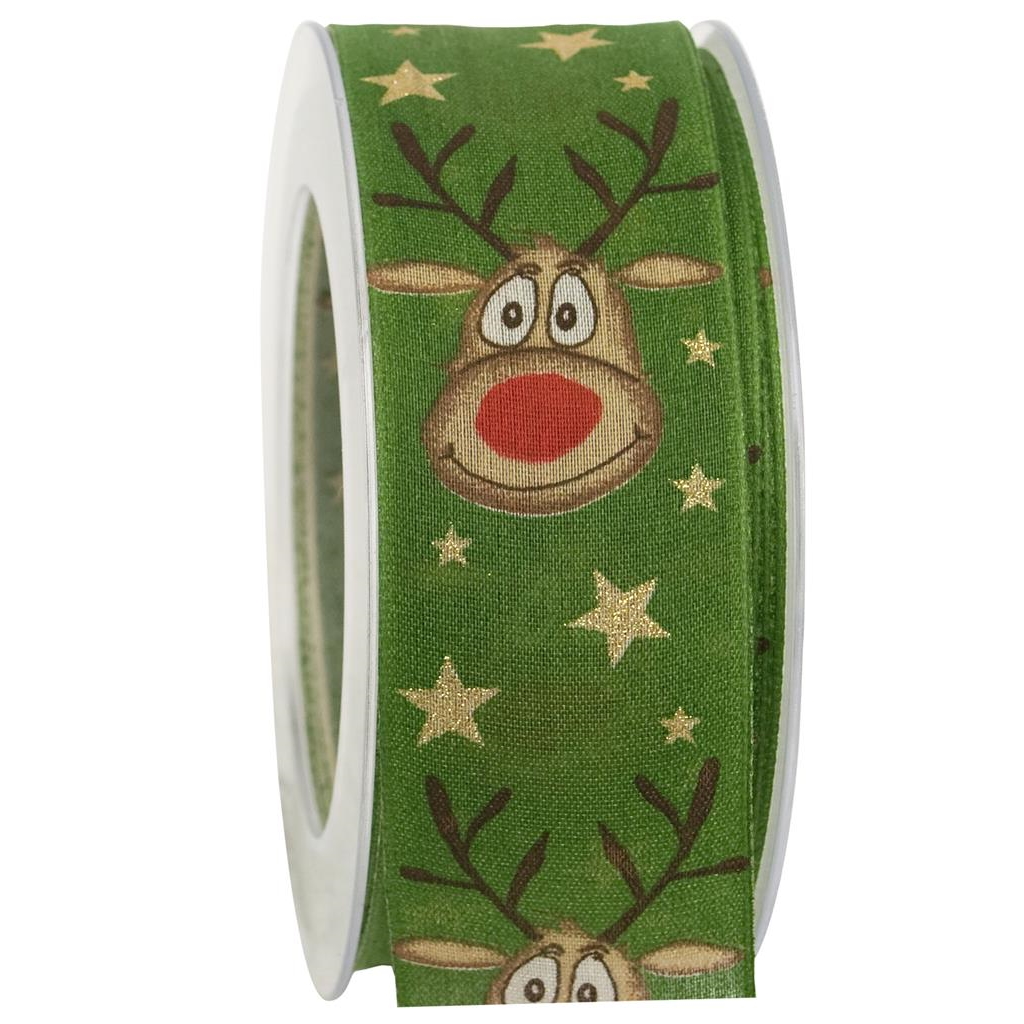 Sd341a040 540020 1 - creattivamente Nastro red nose rudi 40mm c. Rinforzo - verde oliva