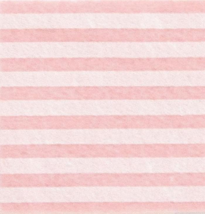 Pannolenci stafil 1mm 90cm righe - rosa pastello/crema