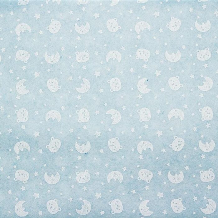 Pannolenci stafil 1mm 90cm orsetto/luna - celeste/bianco