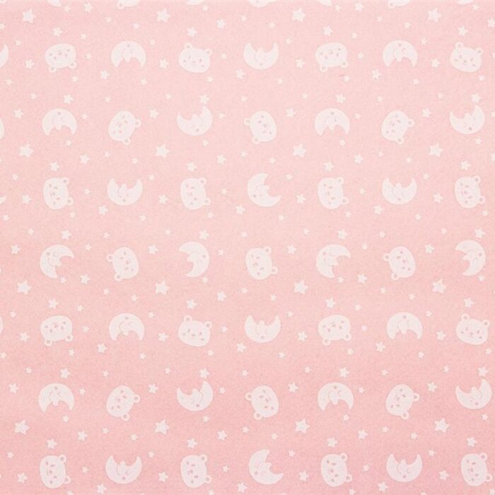 Pannolenci stafil 1mm 90cm orsetto/luna - rosa/bianco