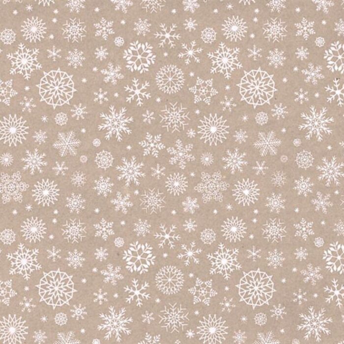 Panno stafil 1mm 30x40 fiocchi neve - beige melange/bianco