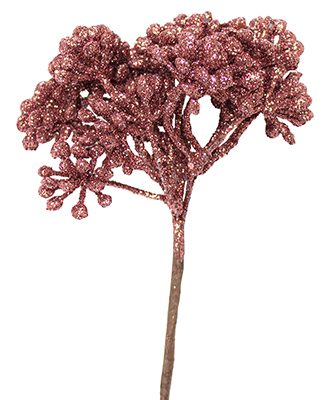 Rametto di pistilli glitter colore rosa - Renkalik
