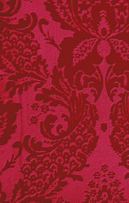 VELLUTO DEVORE' BROCCATO COL.ROSSO TEATRO 40X70