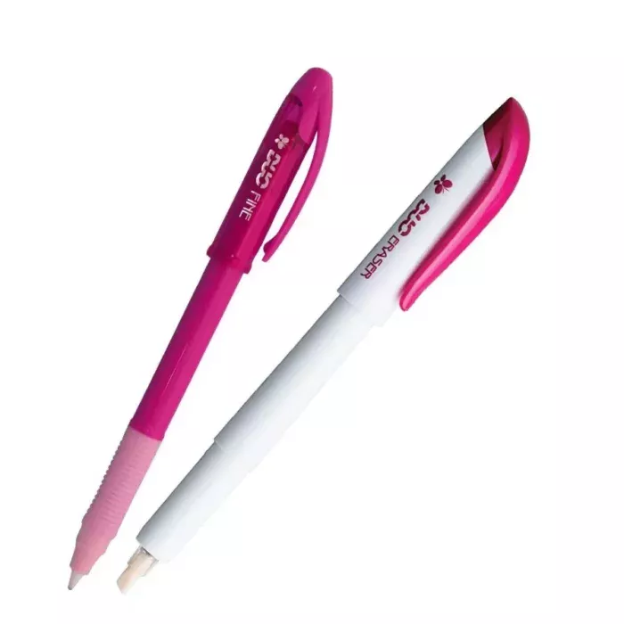 DUO MARKER FINE - Penna + Cancellino per Tessuto, Marrone