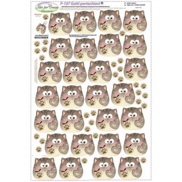 Pannello Gatti portachiavi