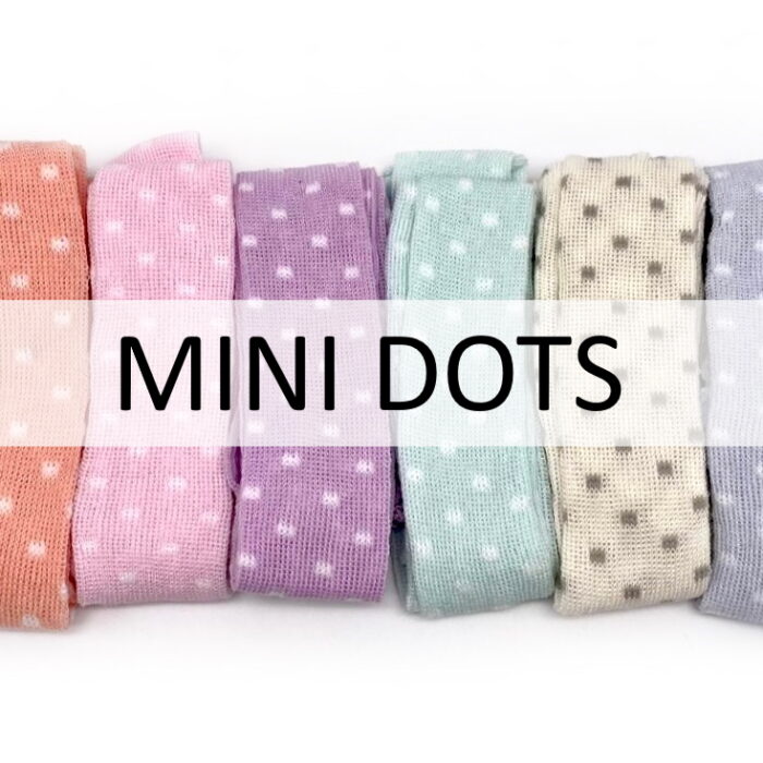 TUBOLARI in maglia MINI DOTS cm 100