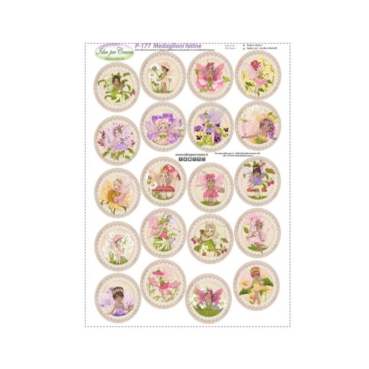 P 176 - creattivamente Pannello portachiavi fatine - p176