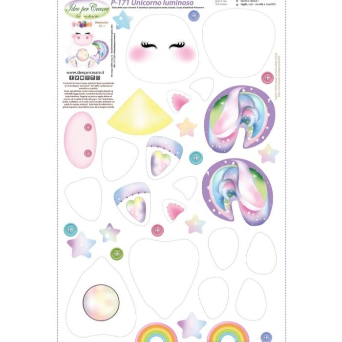 Pannello UNICORNO LUMINOSO - P171