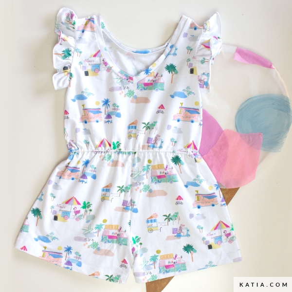Nuovo tessuto a maglia t-shirt jersey ice cream main 95% cotone - 5% elastan - immagine 3