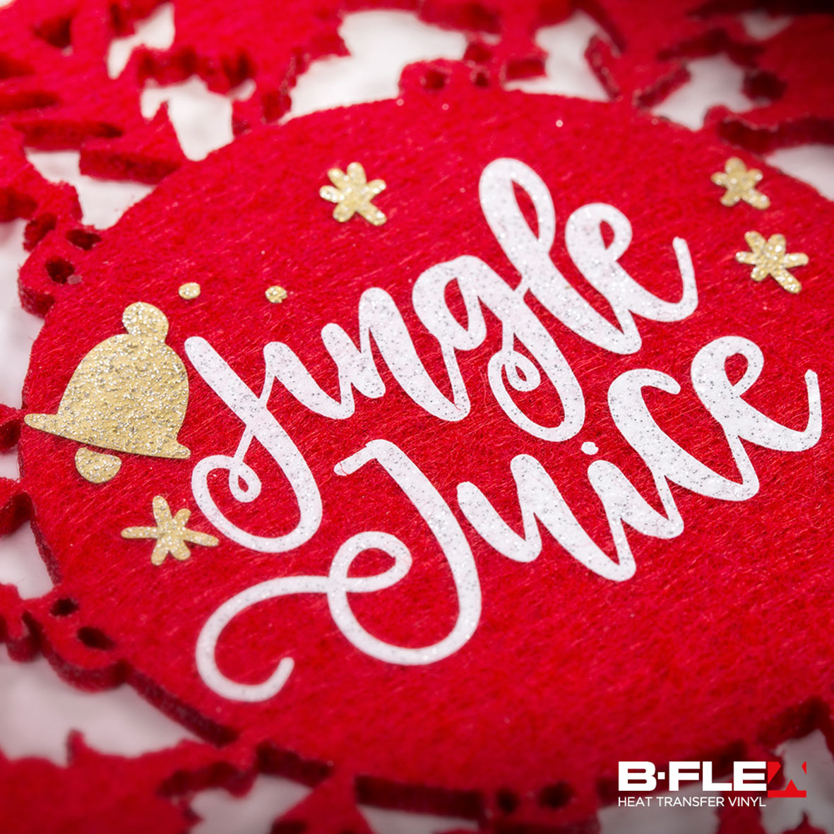 Bflex glitter series felt - creattivamente Termoadesivo glitter b-flex - immagine 2