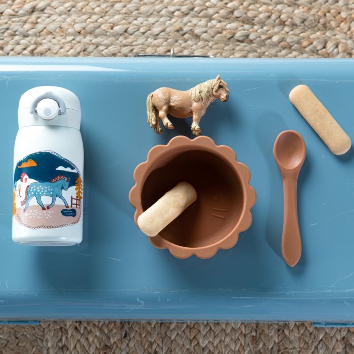 Piatto e cucchiaio con ventose