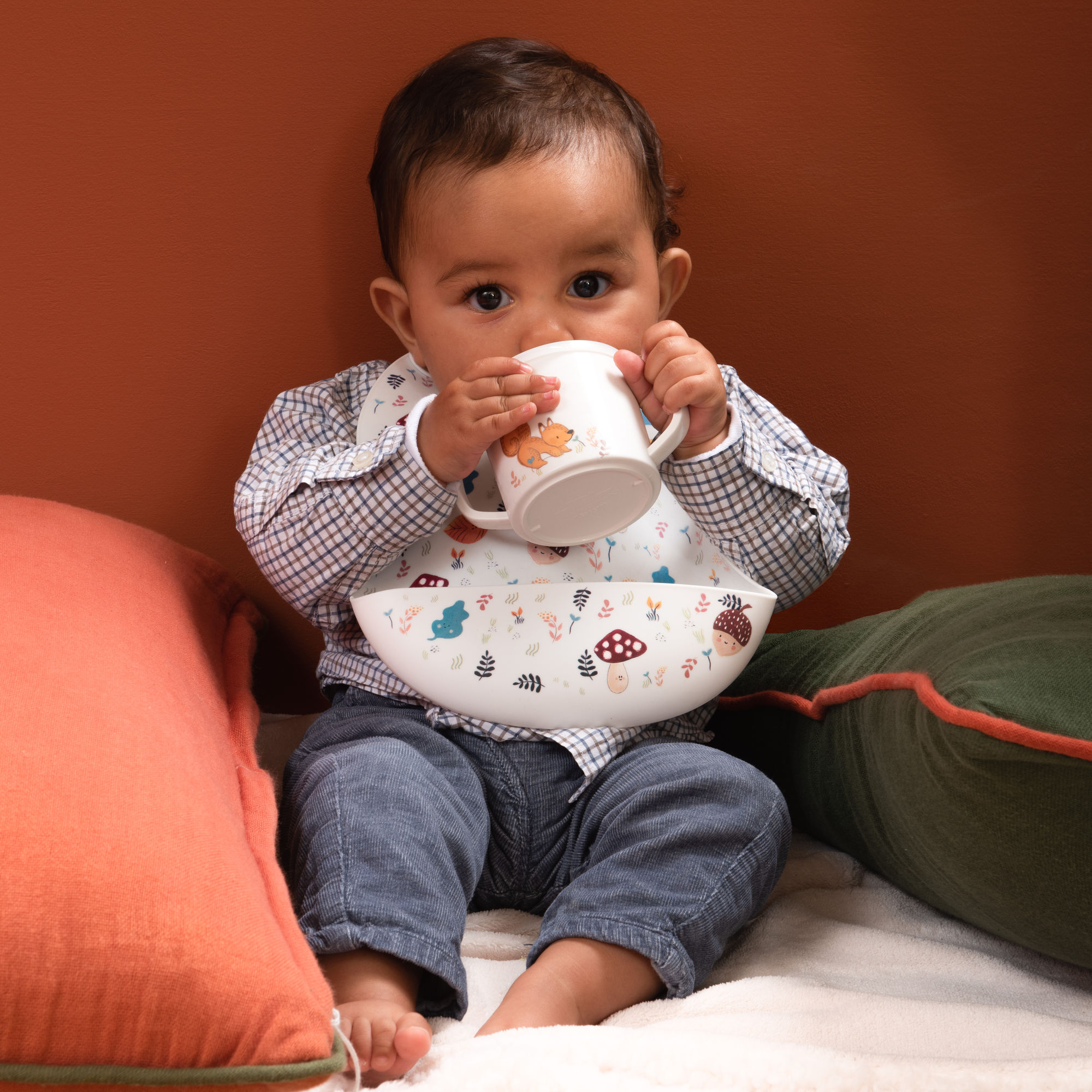 Lot 2 bavaglini silicone  champi/safra - immagine 3