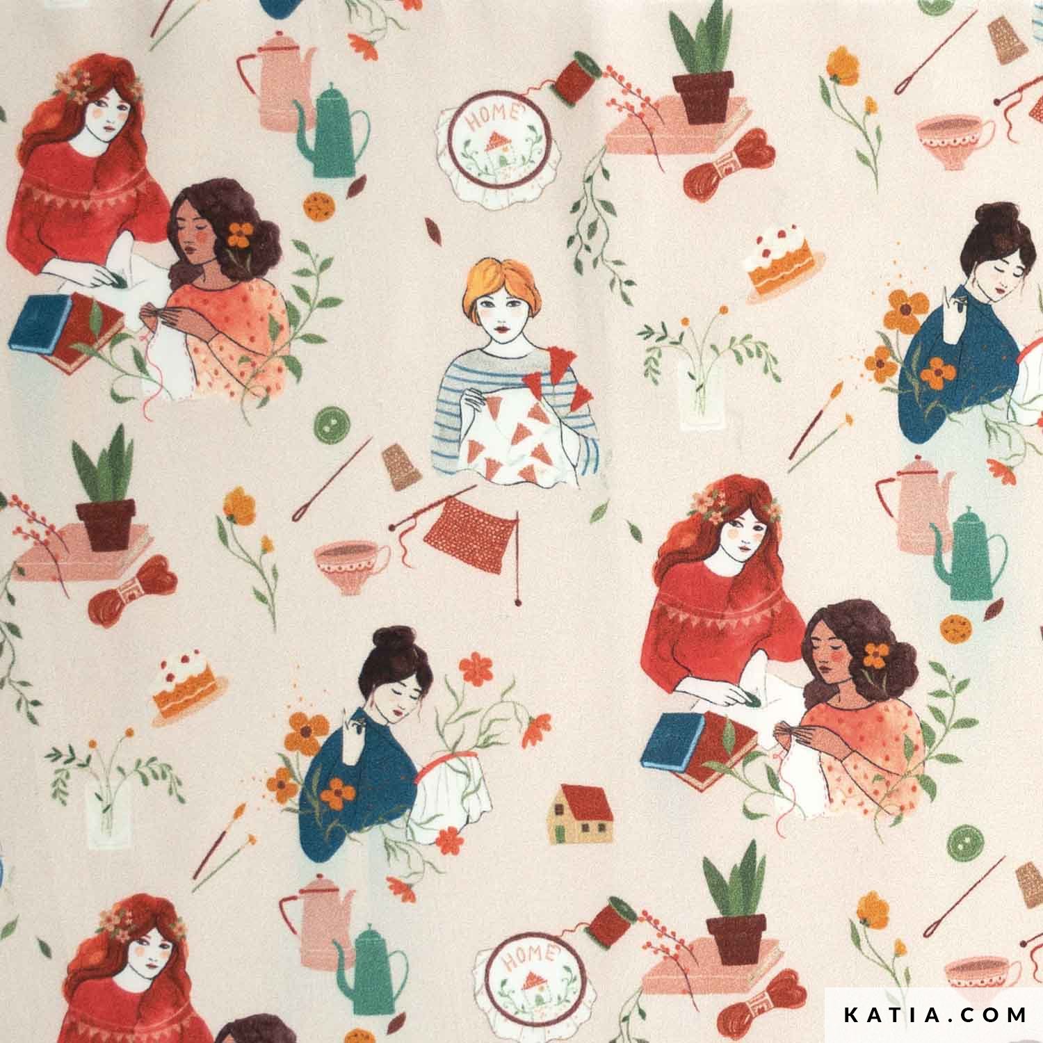 Tessuto popeline in cotone poplin knit sew 2101 153 katia fhd - creattivamente Tessuto popeline in cotone poplin knit & sew