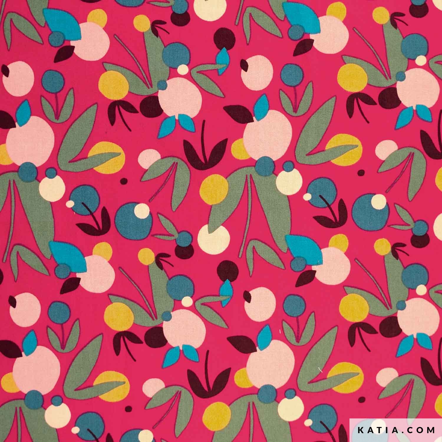 Tessuto popeline in cotone poplin rose red nuts 2101 159 katia fhd - creattivamente Tessuto popeline in cotone poplin rose red nuts