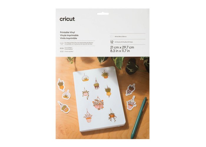 Cricut vinile stampabile bianco 12 fogli