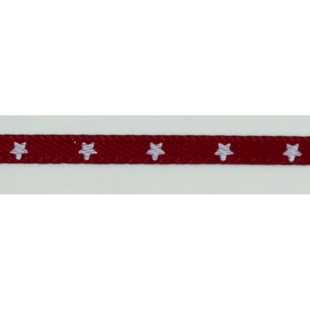 Nastro stellina rosso 3mm