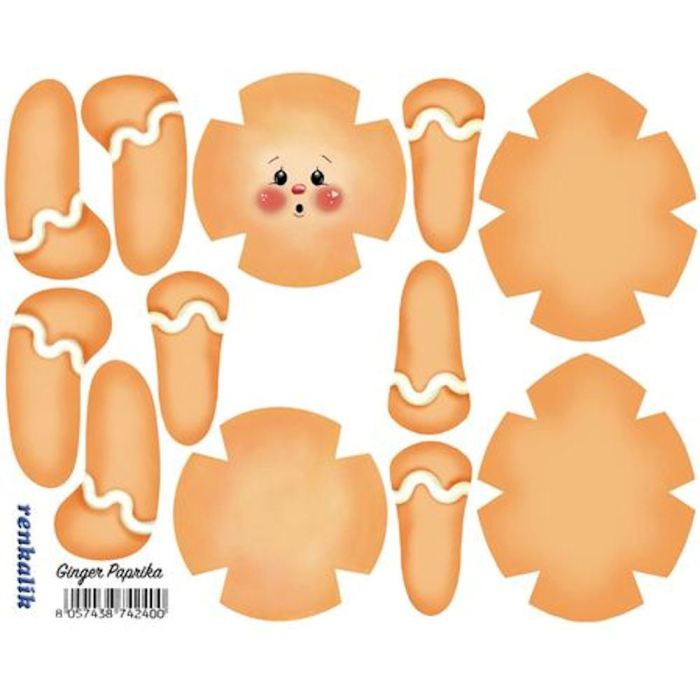 Panno kraft 3d mini ginger paprika